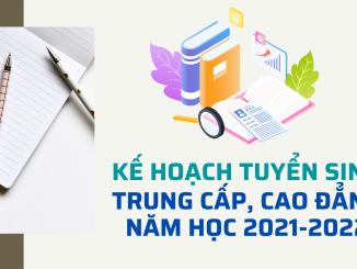 Tuyen Sinh Cao Dang Trung Cap Nam 2021