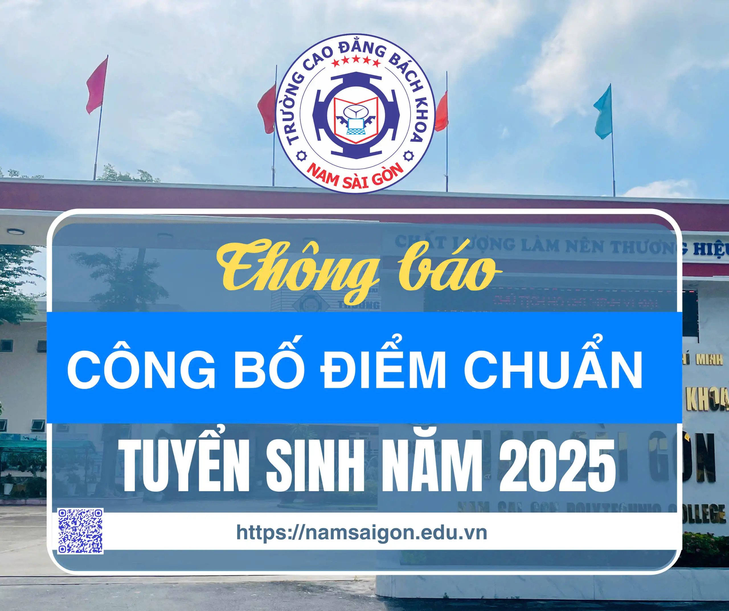 Thông báo công bố điểm chuẩn trúng tuyển năm 2025